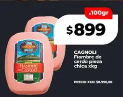 Supermayorista Vital CAGNOLI Fiambre de cerdo pieza chica xkg oferta