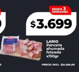 Supermayorista Vital LARIO Panceta ahumada feteada x150gr oferta