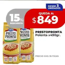 Supermayorista Vital PRESTOPRONTA Polenta x490gr oferta