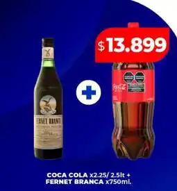 Supermayorista Vital COCA COLA x2.25/2.5lt + FERNET BRANCA x750ml oferta
