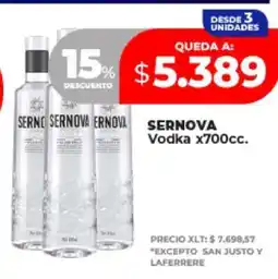 Supermayorista Vital SERNOVA Vodka x700cc oferta