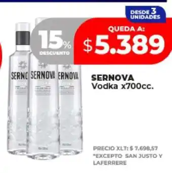 Supermayorista Vital SERNOVA Vodka x700cc oferta