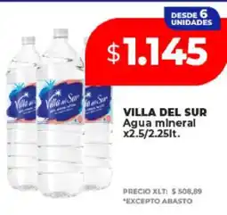 Supermayorista Vital VILLA DEL SUR Agua mineral oferta
