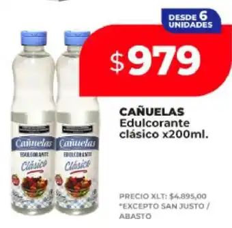 Supermayorista Vital CAÑUELAS Edulcorante clásico x200ml oferta