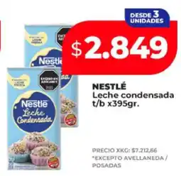 Supermayorista Vital NESTLÉ Leche condensada t/b x395gr oferta