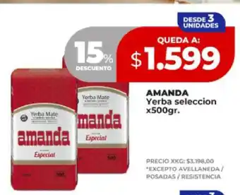 Supermayorista Vital AMANDA Yerba selección x500gr oferta