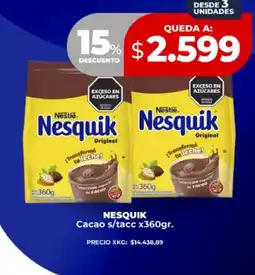 Supermayorista Vital Nesquik cacao s/tacc oferta