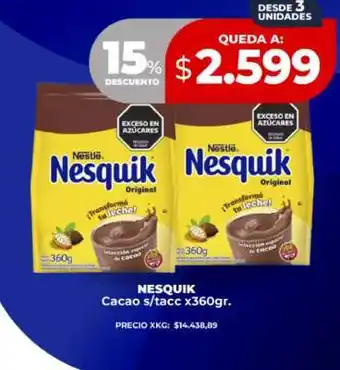 Supermayorista Vital NESQUIK oferta