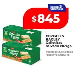 Supermayorista Vital CEREALES BAGLEY Galletitas salvado x169gr oferta