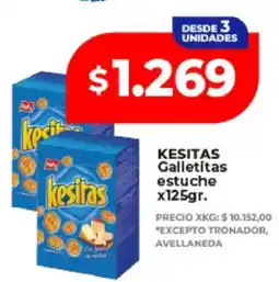 Supermayorista Vital KESITAS Galletitas estuche x125gr oferta