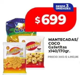Supermayorista Vital MANTECADAS/COCO Galletas oferta