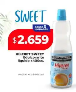 Supermayorista Vital HILERET SWEET Edulcorante líquido x400cc oferta