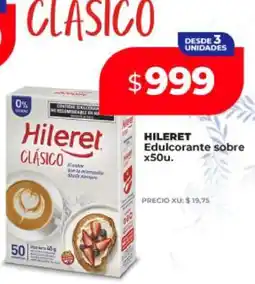 Supermayorista Vital HILERET Edulcorante sobre x50u oferta
