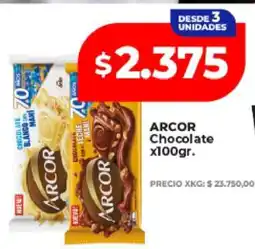 Supermayorista Vital ARCOR Chocolate x100gr oferta