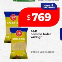 Supermayorista Vital S&P Sémola bolsa x400gr oferta