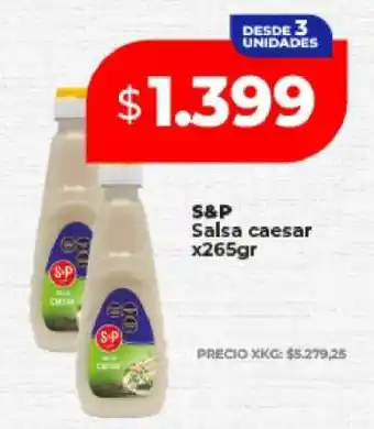 Supermayorista Vital S&P Salsa caesar x265gr oferta