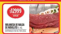Supermercados Vea Milanesa de nalga de novillito oferta