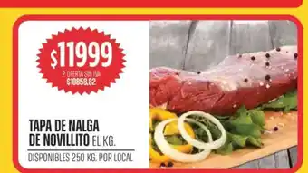 Supermercados Vea Tapa de Nalga de Novillito el Kg oferta