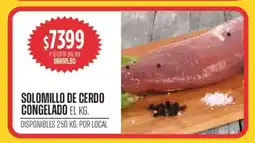Supermercados Vea SOLOMILLO DE CERDO CONGELADO oferta