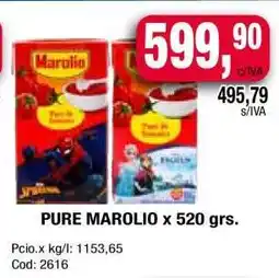 Maxiconsumo PURE MAROLIO x 520 grs oferta