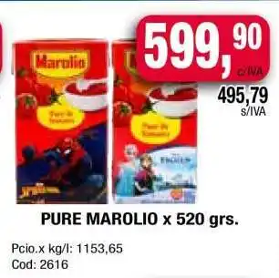 Maxiconsumo PURE MAROLIO x 520 grs oferta
