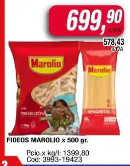 Maxiconsumo FIDEOS MAROLIO X 500 GR oferta