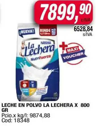 Maxiconsumo Leche en Polvo La Lechera x 800 gr oferta