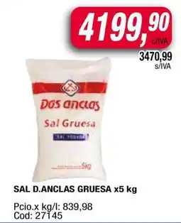Maxiconsumo SAL D.ANCLAS GRUESA x5 kg oferta