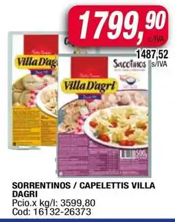 Maxiconsumo SORRENTINOS / CAPELETTIS VILLA DAGRI oferta
