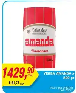 Maxiconsumo YERBA AMANDA x 500 gr oferta