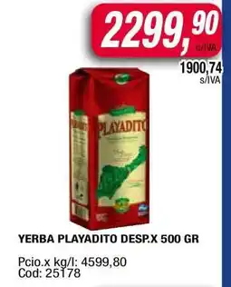 Maxiconsumo Yerba Playadito Desp. x 500 gr oferta