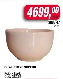 Maxiconsumo Bowl Treye Sopero oferta