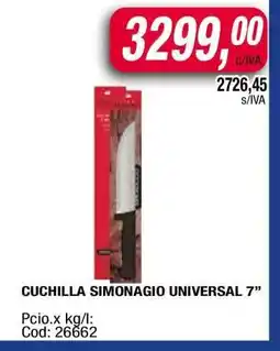 Maxiconsumo CUCHILLA SIMONAGIO UNIVERSAL 7” oferta
