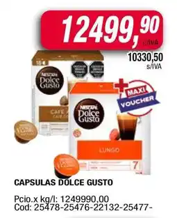 Maxiconsumo CAPSULAS DOLCE GUSTO oferta