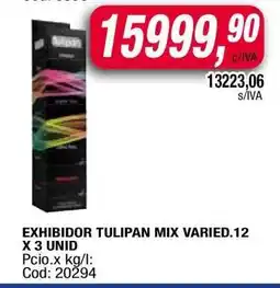 Maxiconsumo EXHIBIDOR TULIPAN MIX VARIED. 12 X 3 UNID oferta
