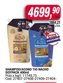 Maxiconsumo SHAMPOO/ACOND TIO NACHO DOYPACK 400ml oferta