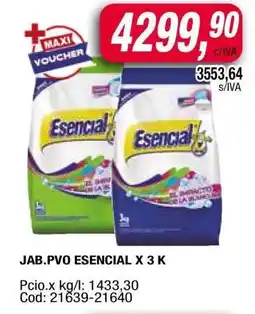 Maxiconsumo JAB.PVO ESENCIAL X 3 K oferta