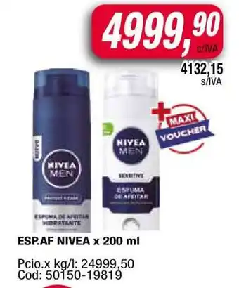 Maxiconsumo ESP.AF NIVEA x 200 ml oferta