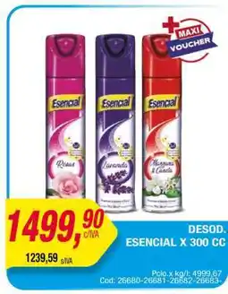 Maxiconsumo Desodorante Esencial x 300 cc oferta