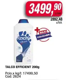 Maxiconsumo TALCO EFFICIENT 200g oferta