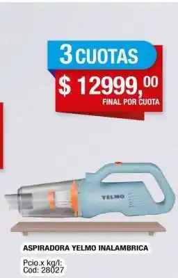 Maxiconsumo Aspiradora Yelmo Inalámbrica oferta
