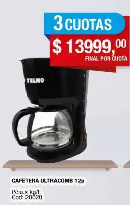 Maxiconsumo Cafetera Ultracomb 12p oferta