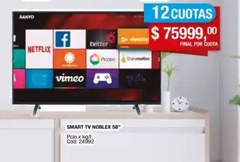 Maxiconsumo SMART TV NOBLEX 58” oferta