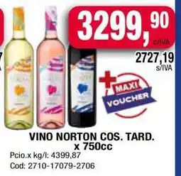 Maxiconsumo VINO NORTON COS. TARD. x 750cc oferta
