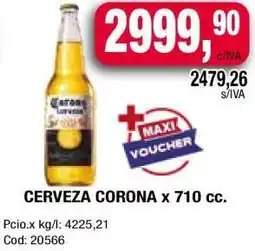 Maxiconsumo CERVEZA CORONA x 710 cc oferta