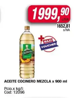Maxiconsumo ACEITE COCINERO MEZCLA x 900 ml oferta