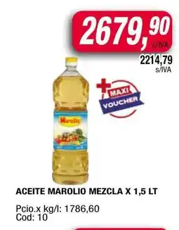 Maxiconsumo ACEITE MAROLIO MEZCLA x 1,5 lt oferta