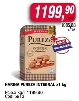 Maxiconsumo HARINA PUREZA INTEGRAL x1 kg oferta