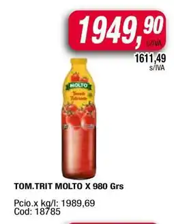 Maxiconsumo TOM.TRIT MOLTO X 980 Grs oferta