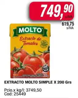 Maxiconsumo EXTRACTO MOLTO SIMPLE X 200 Grs oferta